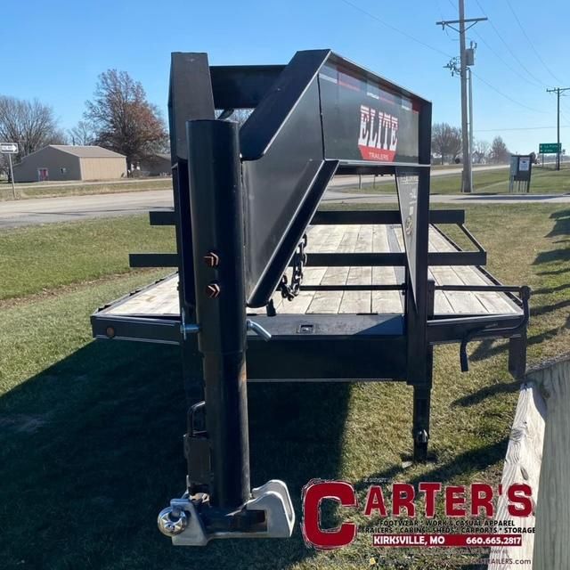 30571 *PRE-OWNED* 2022 ELITE 102&quot; X 40&#39; (35&#39; + 5&#39; DOVE) 22,500 GVWR LOW PROFILE DECKOVER GOOSENECK EQUIPMENT TRAILER