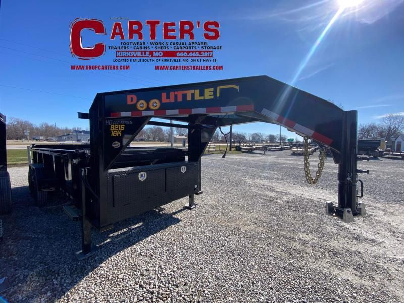 68212 *NEW* ~ *CONTRACTOR&#39;S PACKAGE* 2024 Doolittle Trailer Mfg 82&quot; X 16&#39; 16,000 GVWR MASTER Dump Trailer W/ 6&#39; SELF-STORE RAMPS, FORK HOLDERS, TARP KIT, WIRELESS REMOTE, HYDRAULIC JACKS, &amp; SOLAR CHAR