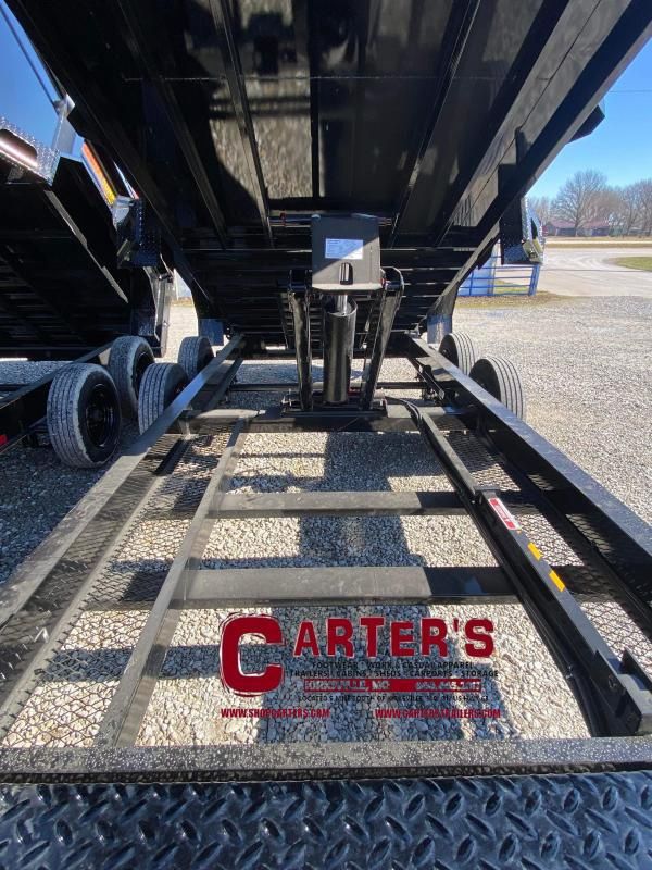 68212 *NEW* ~ *CONTRACTOR'S PACKAGE* 2024 Doolittle Trailer Mfg 82" X 16' 16,000 GVWR MASTER Dump Trailer W/ 6' SELF-STORE RAMPS, FORK HOLDERS, TARP KIT, WIRELESS REMOTE, HYDRAULIC JACKS, &amp; SOLAR CHAR