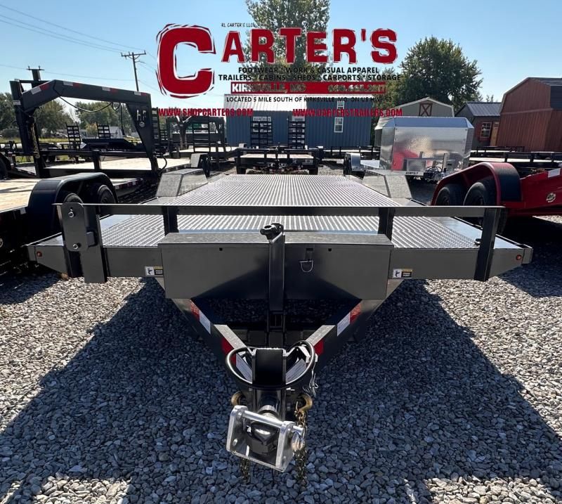 18057 ~CARRY OVER SALE!~ *NEW* 2024 HP Trailers 84&quot; x 22&#39; ELECTRIC TILT 10,000 GVWR (DARK GREY) Equipment Trailer
