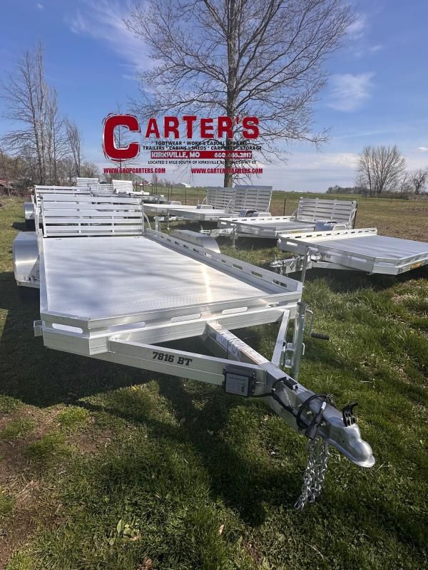 284810 *NEW* 2025 Aluma 7816 T/A W/ BI-FOLD TAILGATE Utility Trailer
