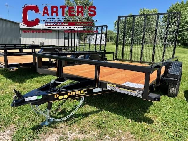 69827 *NEW* 2024 Doolittle Trailer Mfg 77&quot; X 10&#39; TUBE-TOP RAIL S/A Utility Trailer