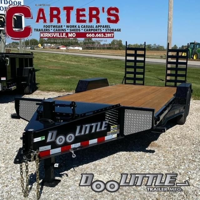 72552 *NEW* 2025 Doolittle Trailer Mfg 82&quot; X 18&#39; + 2&#39; DOVE XTREME 14,000 GVWR EQUIPMENT TRAILER W/ 5&#39; HEAVY DUTY FLIP-UP RAMPS!
