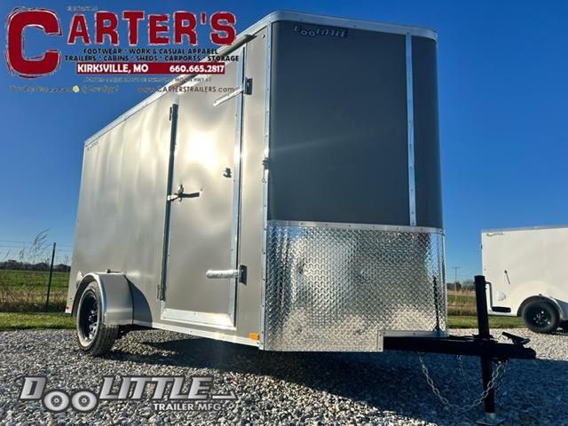 71893 *NEW* 2025 Doolittle Trailer Mfg 6&#39; X 12&#39; S/A W/ REAR RAMP DOOR (GRAY) CARGO TRAILER + 6&quot; EXTRA HEIGHT