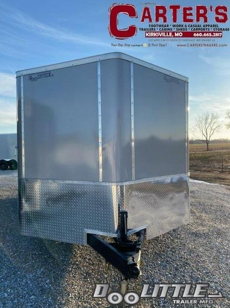 72141 ~NEW~ 2025 Doolittle Trailer Mfg 8.5&#39; X 20&#39; 10,000 GVWR T/A CARGO TRAILER (SILVER FROST) W/ REAR RAMP DOOR + 6&quot; EXTRA HEIGHT *INCLUDES MANUFACTURER&#39;S 5 YEAR FRAME WARRANTY!*