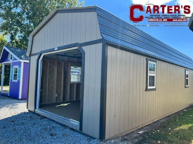 *NEW* 14&#39; X 32&#39; PAINTED LP SMART SIDING GAMBREL GARAGE