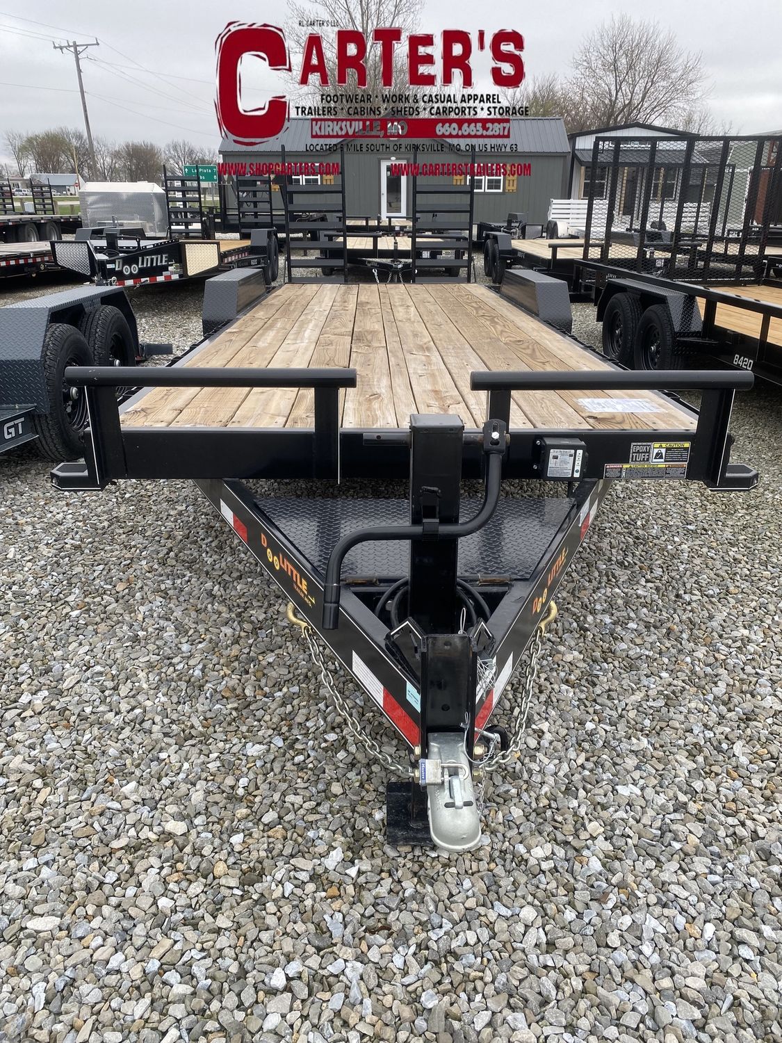 51611 *PRE-OWNED* 2021 DOOLITTLE 82&quot; X 20&#39; + 2&#39; DOVE XTREME 14,000 GVWR EQUIPMENT TRAILER
