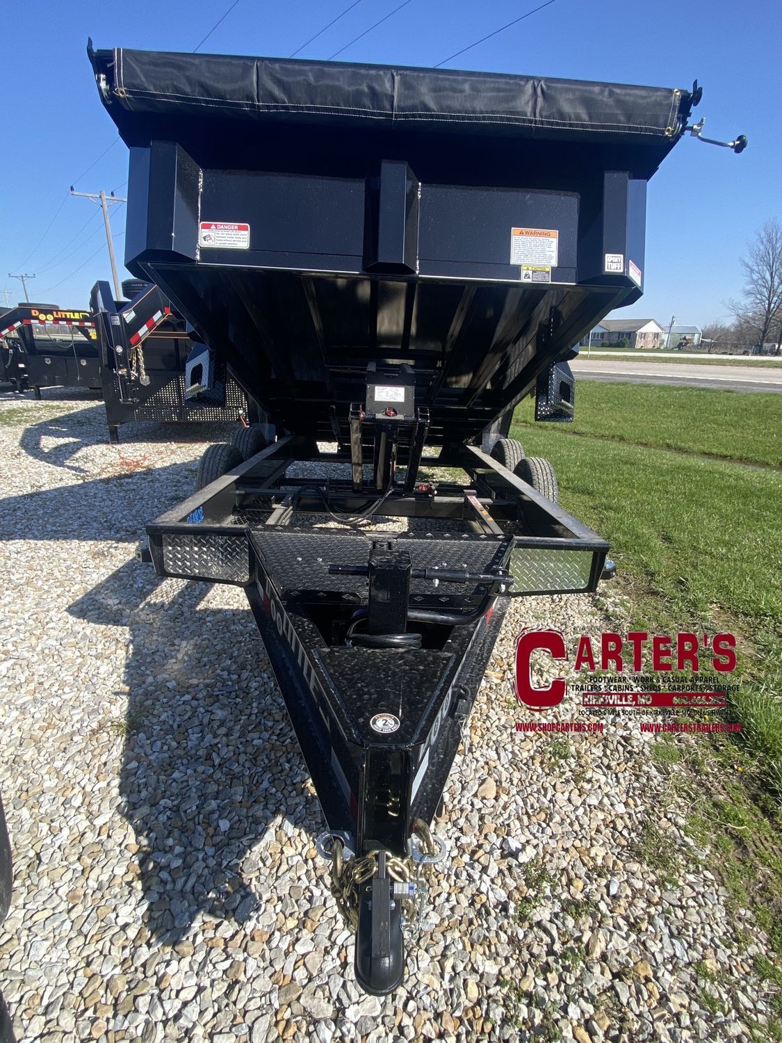 73005 *NEW* 2025 DOOLITTLE TRAILER MFG. 82&quot; X 12&#39; SCISSOR LIFT MASTER DUMP TRAILER - 14,000 GVWR W/ TARP KIT, 6&#39; SELF-STORE RAMPS, &amp; WIRELESS REMOTE!