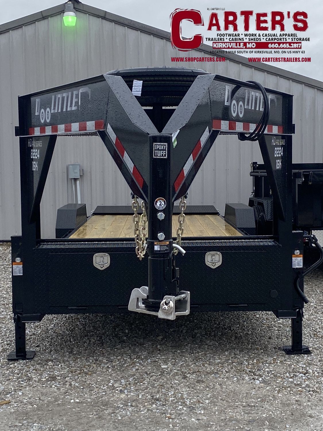 73007 *NEW* 2025 DOOLITTLE 82&quot; X 21&#39; + 3&#39; DOVE XTREME 16,000 GVWR GOOSENECK EQUIPMENT TRAILER W/ MINI MAMMOTH RAMPS!