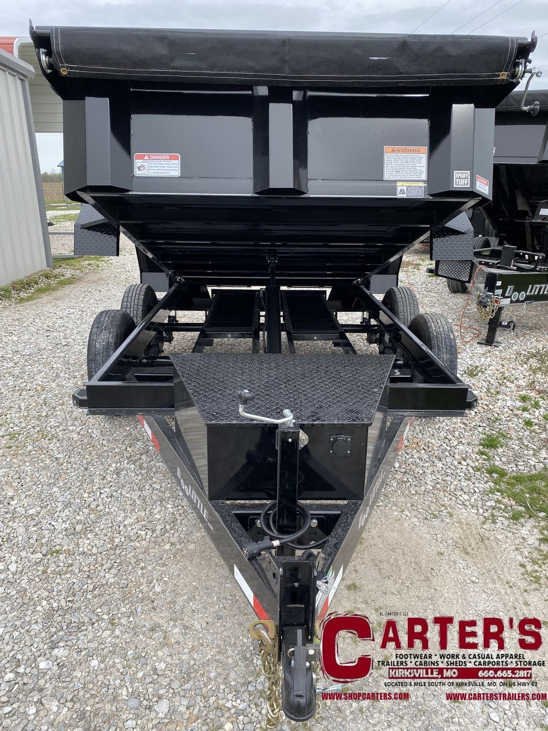 73004  *NEW* 2025 Doolittle Trailer Mfg 72&quot; X 10&#39; DUAL CYLINDER 10,000 GVWR MASTER Dump Trailer W/ TARP KIT, SELF-STORE RAMPS, &amp; WIRELESS REMOTE! *INCLUDES 5 YEAR FRAME WARRANTY!*