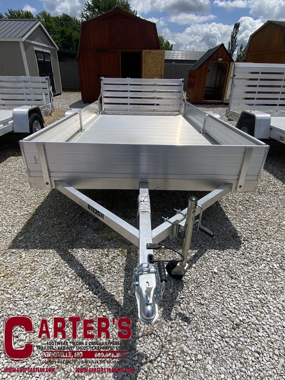 293600*NEW* 2026 ALUMA 8112 S/A UTILITY TRAILER WITH FRONT &amp; SIDE PANELS, SIDE RAMPS, &amp; BI-FOLD TAILGATE