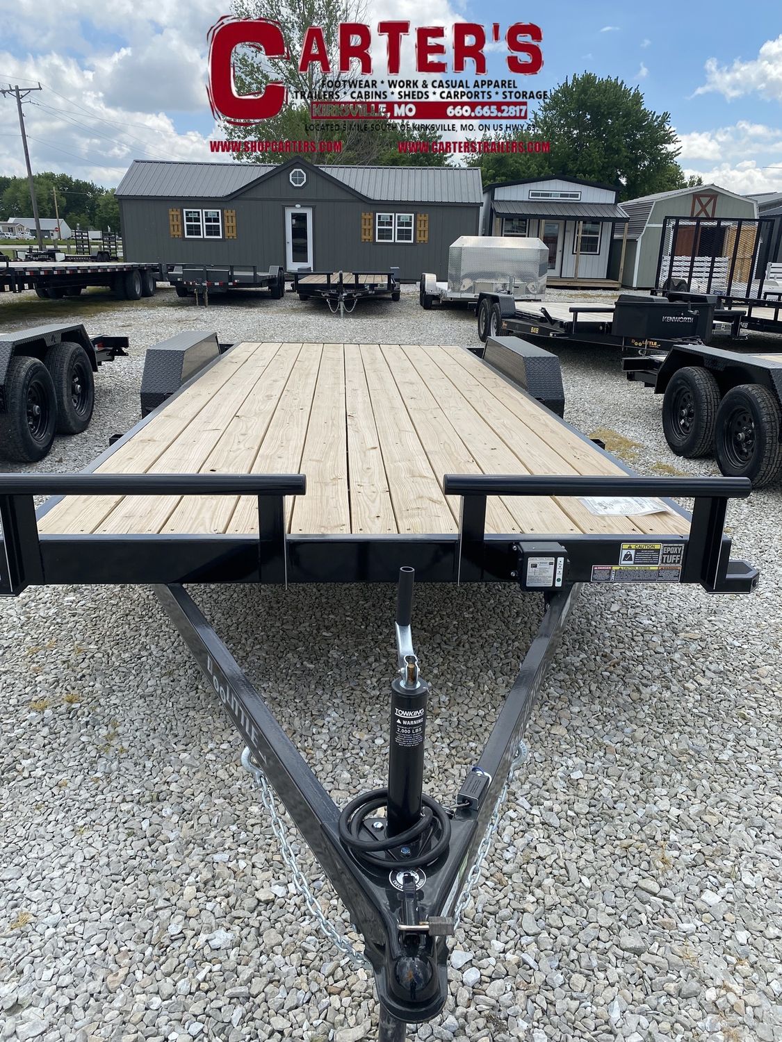 72605 *NEW* 2025 DOOLITTLE 84&quot; X 18&#39; + 2&#39; DOVE 7,000 GVWR CF EQUIPMENT TRAILER WITH 5&#39; SELF-STORE RAMPS!
