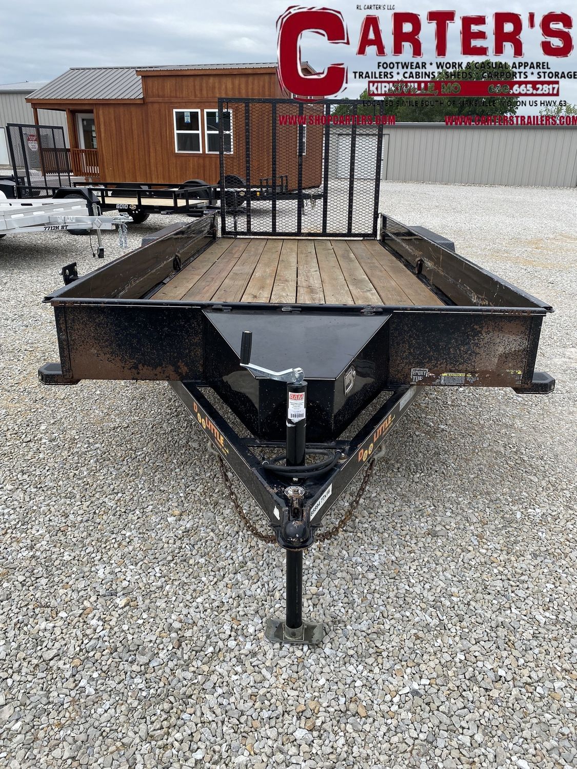 41657 ~*PRE-OWNED*~ 2020 DOOLITTLE 77&quot; X 16&#39; SS T/A SERIES UTILITY TRAILER W/ 5&#39; SPRING-ASSISTED RAMP GATE!