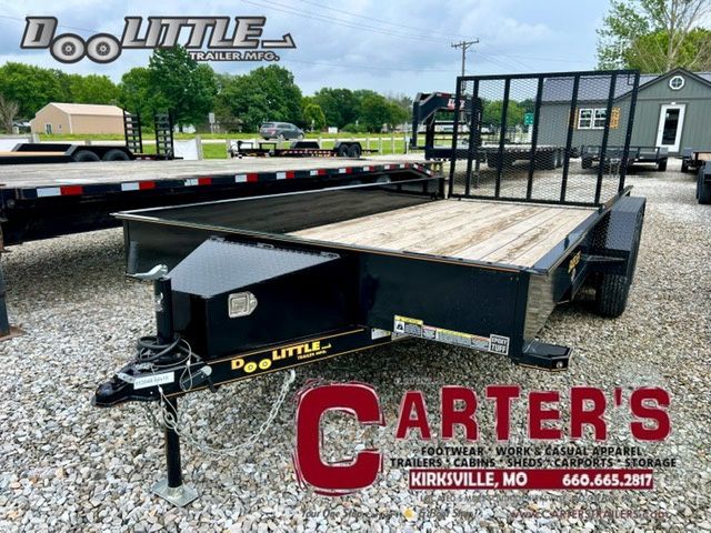 62758 ~LIKE NEW!~*PRE-OWNED* 2023 DOOLITTLE 84&quot; X 16&#39; T/A SS UTILITY TRAILER W/ 5&#39; SPRING-ASSISTED RAMP GATE!