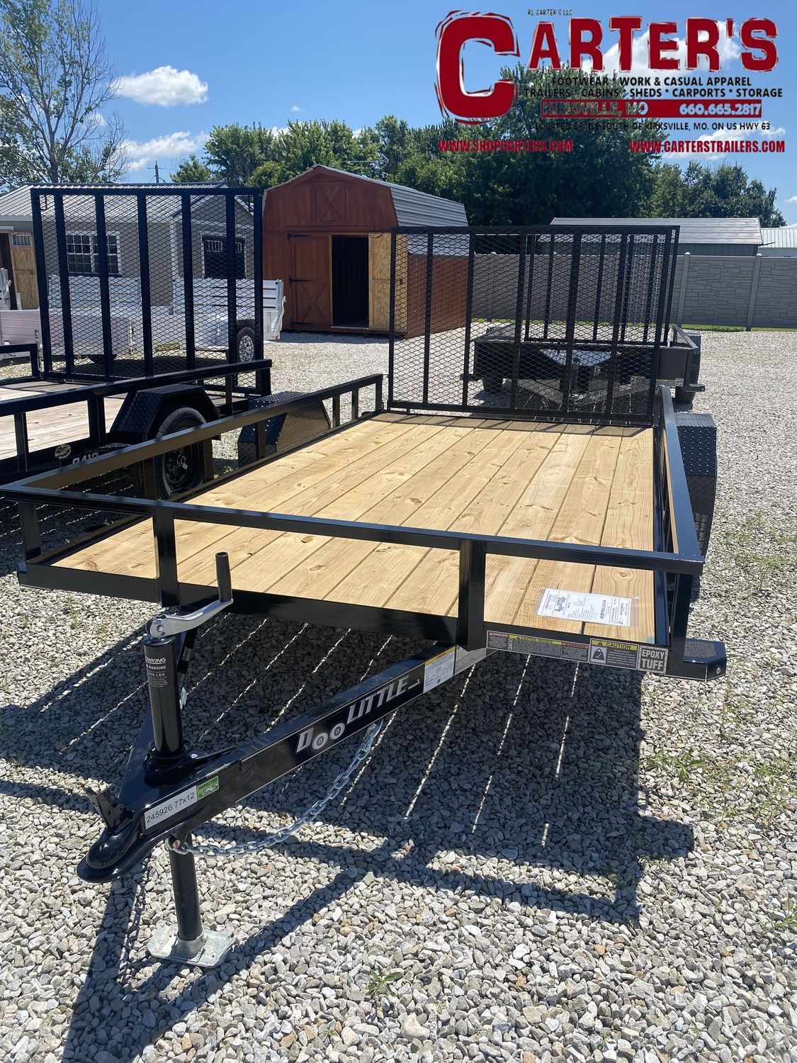 74269 *NEW* 2026 DOOLITTLE 77&quot; X 12&#39; S/A RALLY SPORT UTILITY TRAILER W/ 4&#39; RAMP GATE