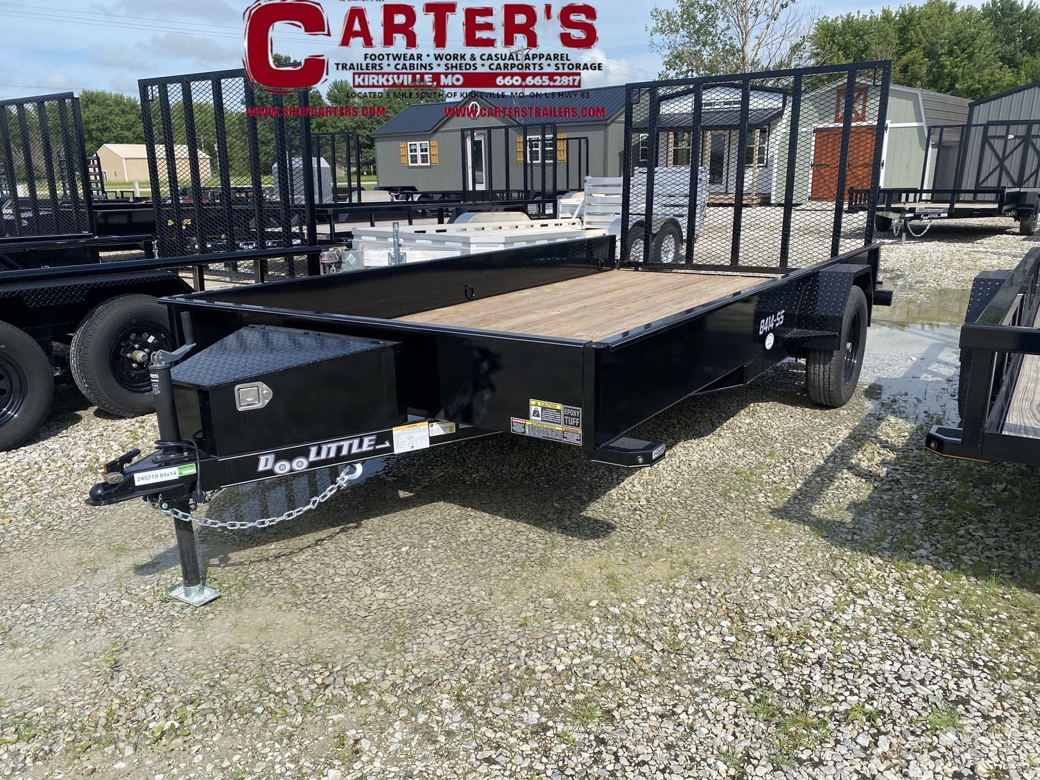 74329 *NEW* 2026 DOOLITTLE 84&quot; X 14&#39; S/A SS SERIES UTILITY TRAILER W/ 5&#39; EZ-LIFT SPRING-ASSISTED RAMP GATE &amp; 5 YEAR FRAME WARRANTY!