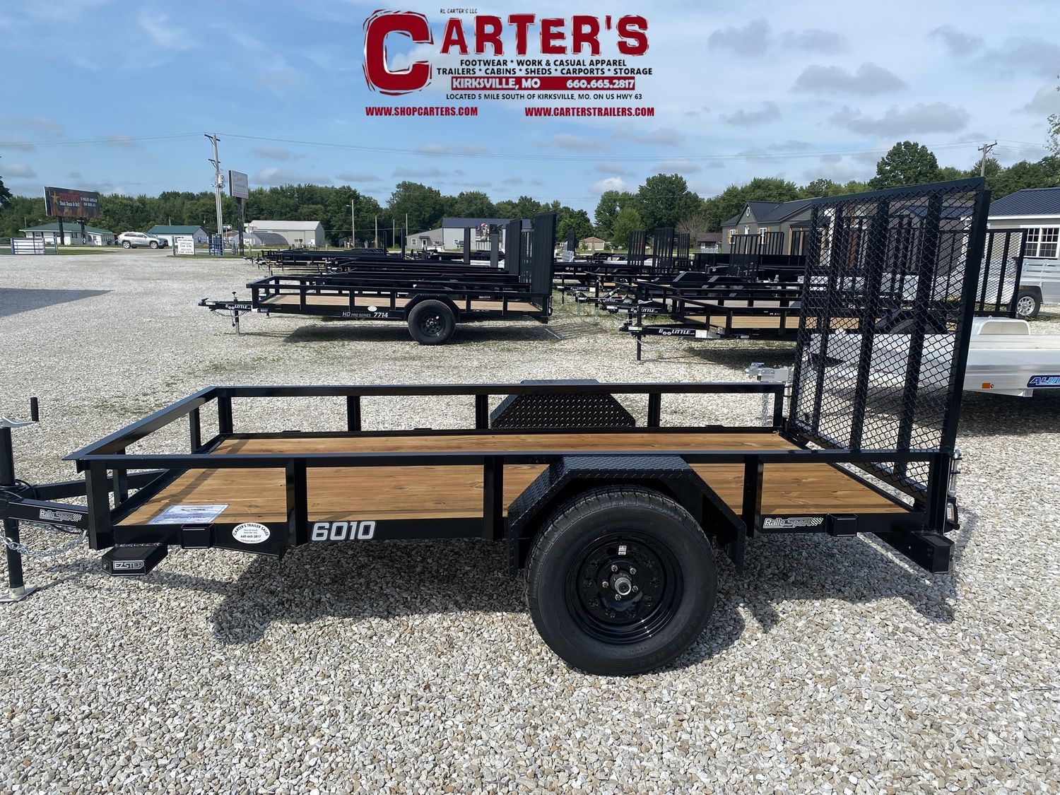 74323 *NEW* 2026 DOOLITTLE 60" X 10' RALLY SPORT S/A UTILITY TRAILER