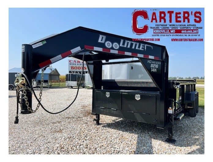 74780 *NEW* 2026 DOOLITTLE 82&quot; X 16&#39; 14,000 GVWR GOOSENECK SCISSOR LIFT MASTER DUMP TRAILER *INCLUDES 5 YEAR FRAME WARRANTY!*