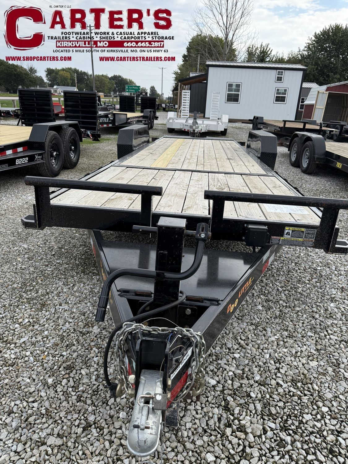 57032 ~*PRE-OWNED*~ 2022 DOOLITTLE 82&quot; X 18&#39; TILT + 6&#39; STATIONARY 14,000 GVWR EZ LOADER GT EQUIPMENT TRAILER