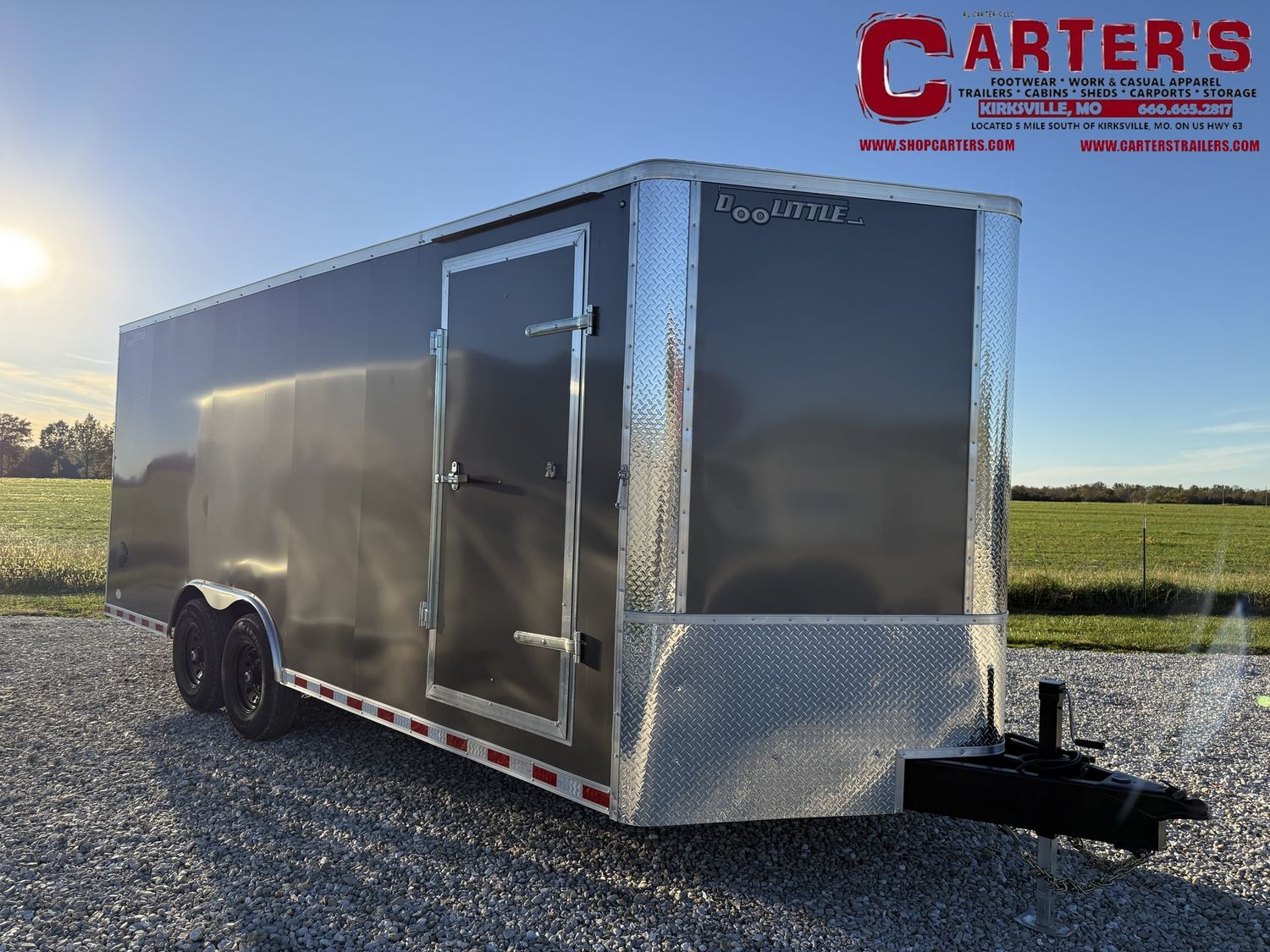 75476 *NEW* 2026 DOOLITTLE 8.5&#39; X 20&#39; 14,000 GVWR T/A CARGO W/ REAR RAMP DOOR, SIDE DOOR, &amp; 6&quot; EXTRA HEIGHT! ~INCLUDES 5 YEAR FRAME WARRANTY!~