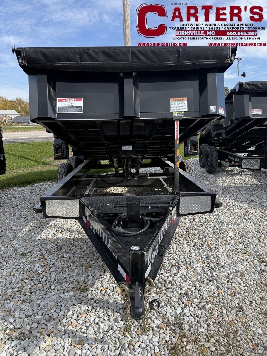 75506 *NEW* 2026 DOOLITTLE 82&quot; X 14&#39; SCISSOR LIFT MASTER DUMP TRAILER - 14,000 GVWR W/ TARP KIT, 6&#39; SELF-STORE RAMPS, &amp; WIRELESS REMOTE!