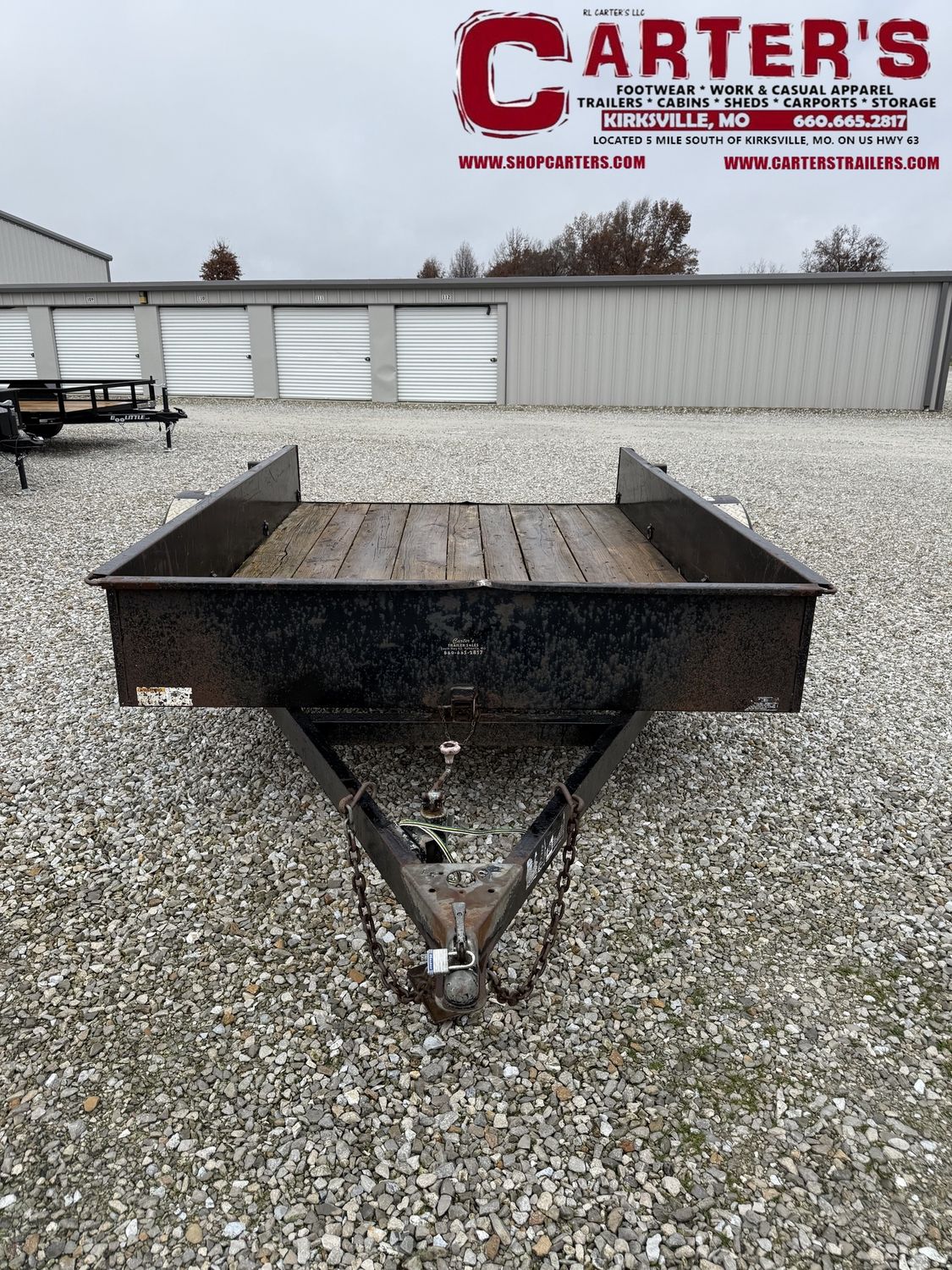 90547 ~*PRE-OWNED*~ 2007 H&amp;H 76&quot; X 10’ S/A TILT UTILITY TRAILER