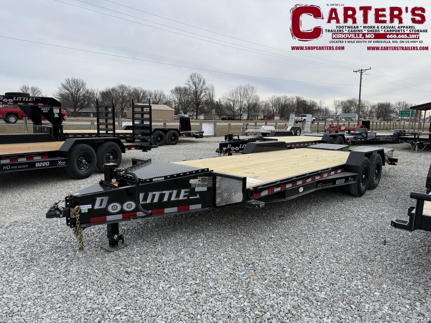 75973 *NEW* 2026 DOOLITTLE 82" X 19' + 3' DOVE XTREME 14,000 GVWR EQUIPMENT TRAILER W/ 3' MINI MAMMOTH RAMPS *INCLUDES 5 YEAR FRAME WARRANTY!
