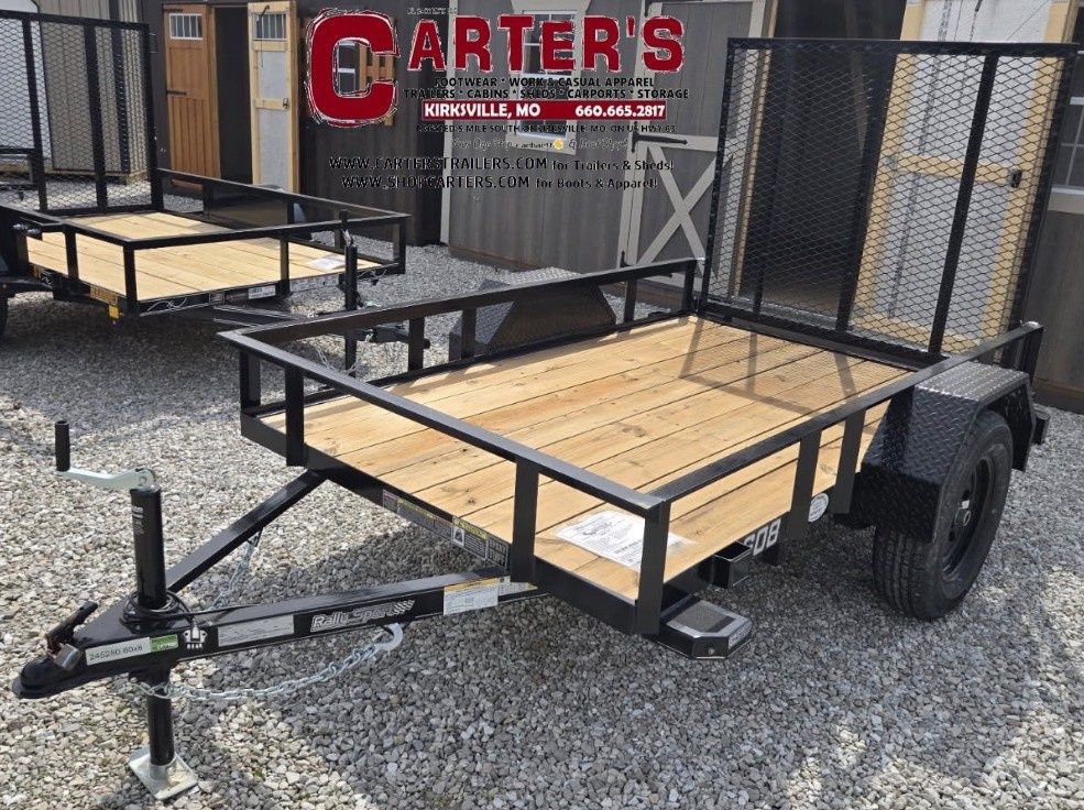 76023 *NEW* 2026 DOOLITTLE 60" X 8' RALLY SPORT S/A UTILITY TRAILER W/ 4' RAMP GATE!