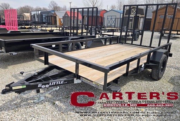 76024 *NEW* 2026 DOOLITTLE 77" X 12' TUBE-TOP S/A UTILITY TRAILER W/ 5' EZ-LIFT SPRING-ASSISTED RAMP GATE! *5 YEAR FRAME WARRANTY!*
