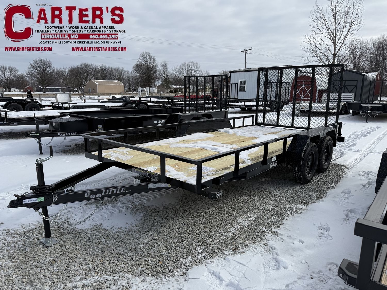 76026 *NEW* 2026 DOOLITTLE 84" X 16' T/A RALLY SPORT UTILITY TRAILER