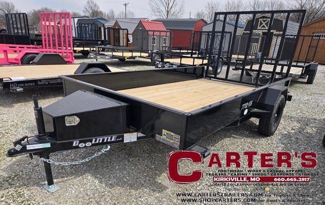 76025 *NEW* 2026 DOOLITTLE 77" X 12' S/A SS SERIES UTILITY TRAILER W/ 5' EZ-LIFT SPRING-ASSISTED RAMP GATE! *5 YEAR FRAME WARRANTY!*