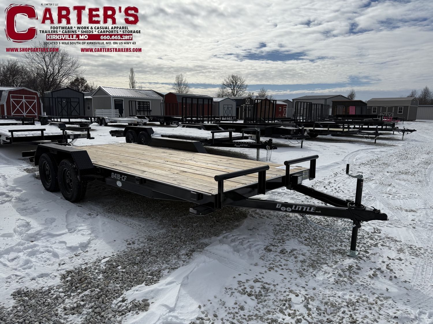 76027 *NEW* 2026 DOOLITTLE 84" X 16' + 2' DOVE CF 7,000 GVWR EQUIPMENT TRAILER