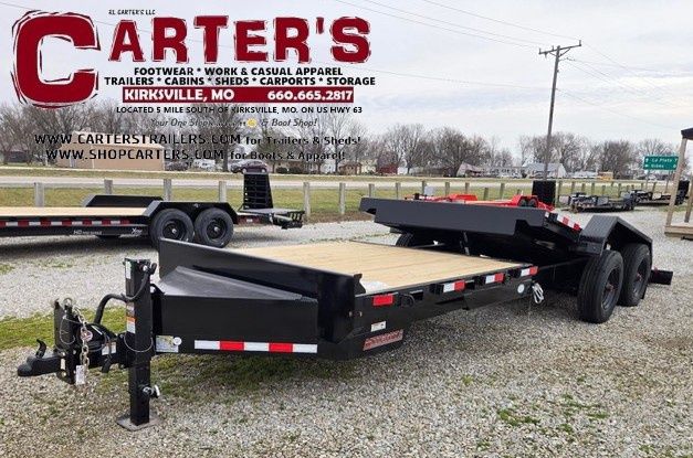 23817 *NEW* 2026 MIDSOTA 83" X 16' TILT + 8' STATIONARY T/A TBHD SERIES 22,000 GVWR EQUIPMENT TRAILER *INCLUDES 5-YEAR MANUFACTURER'S FRAME WARRANTY!*