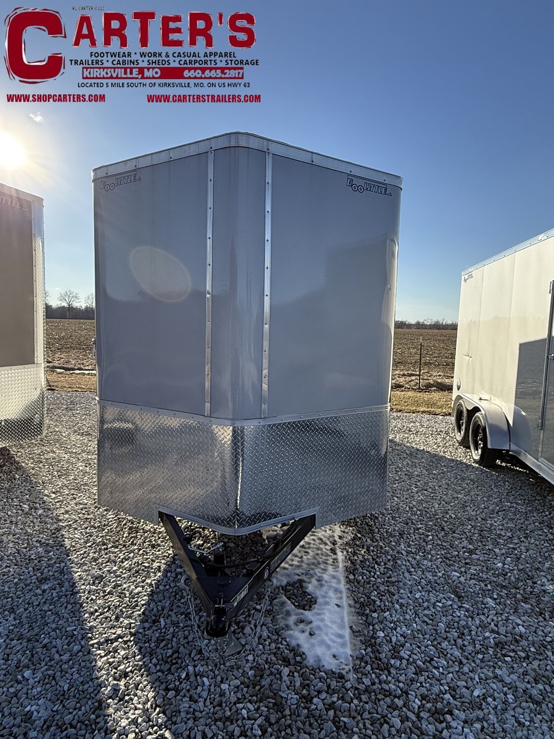 76055 *NEW* 2026 DOOLITTLE 7' X 16' T/A CARGO W/ REAR RAMP DOOR, SIDE DOOR, + 6" EXTRA HEIGHT! *INCLUDES 5 YEAR FRAME WARRANTY!*