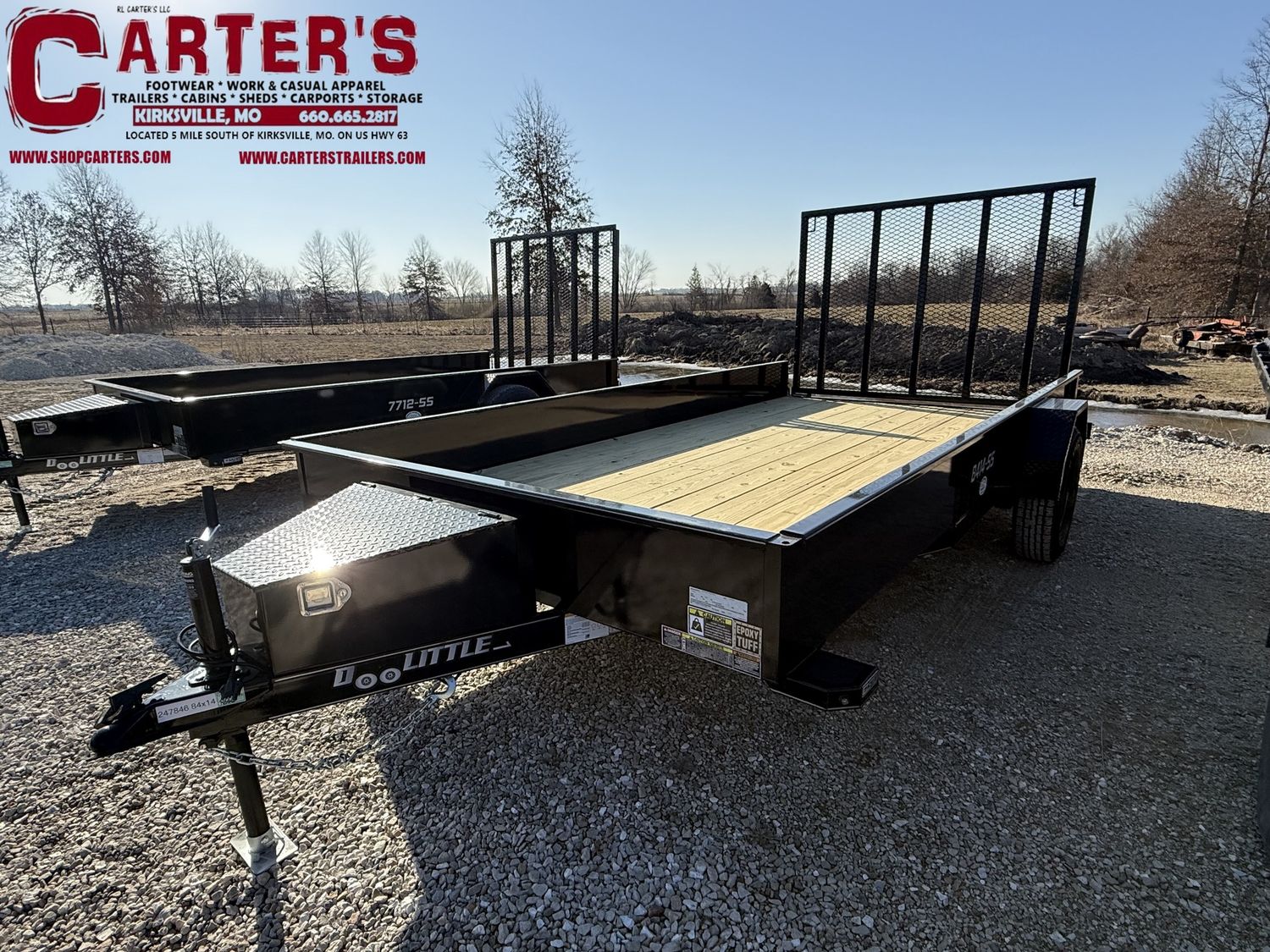 76068 *NEW* 2026 DOOLITTLE 84" X 14' S/A SS SERIES UTILITY TRAILER W/ 5' EZ-LIFT SPRING-ASSISTED RAMP GATE! *INCLUDES 5 YEAR FRAME WARRANTY!*
