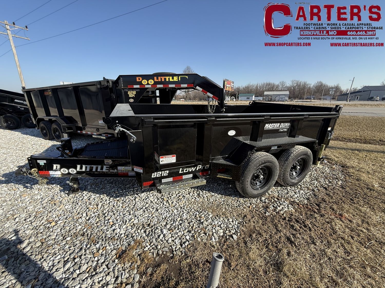 76063 *NEW* 2026 DOOLITTLE 82" X 12' SCISSOR LIFT MASTER DUMP TRAILER - 14,000 GVWR W/ TARP KIT, 6' SELF-STORE RAMPS, &amp; WIRELESS REMOTE! *INCLUDES 5 YEAR FRAME WARRANTY!*
