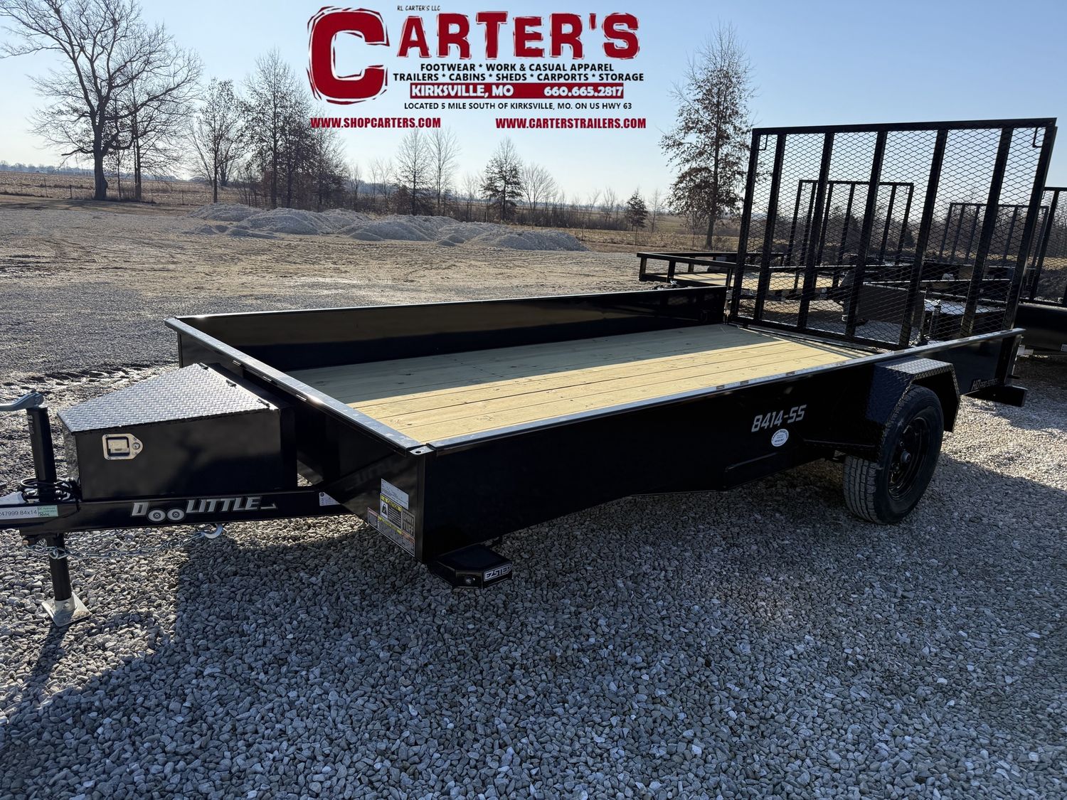 76067 *NEW* 2026 DOOLITTLE 84" X 14' S/A SS SERIES UTILITY TRAILER W/ 5' EZ-LIFT RAMP GATE! *INCLUDES 5 YEAR FRAME WARRANTY!*