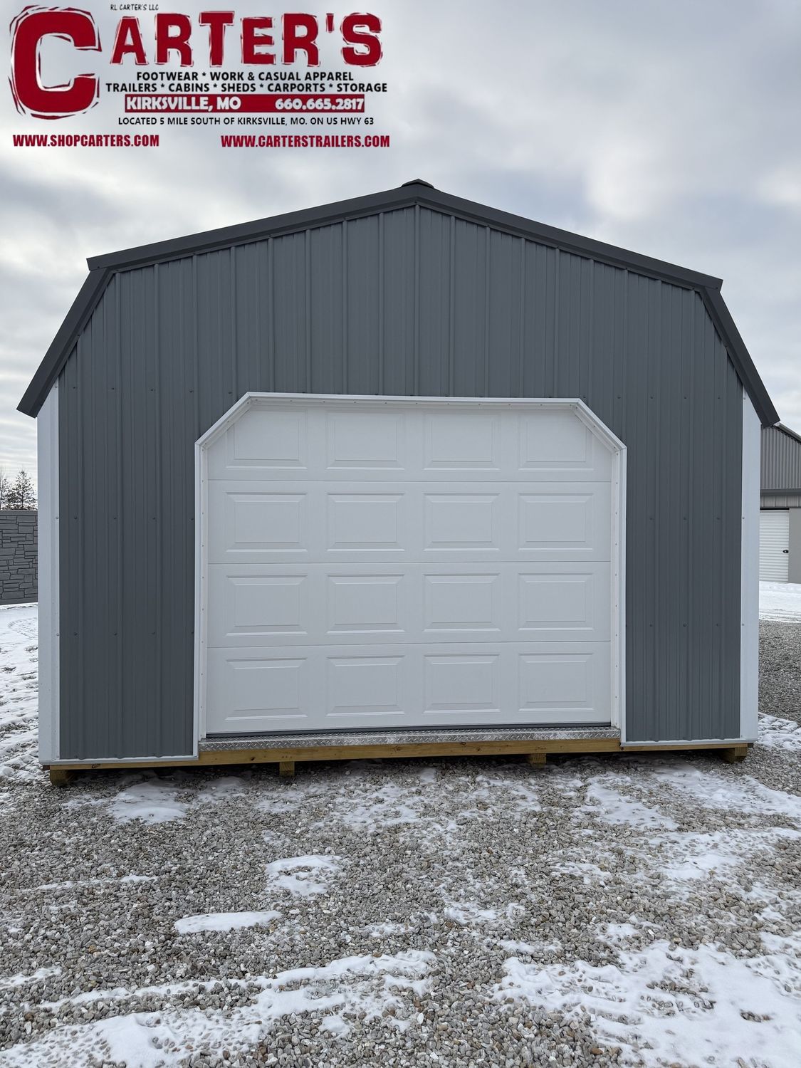 *NEW* 15' X 32' *MAINTENANCE-FREE STEEL EXTERIOR* GAMBREL LOFTED GARAGE