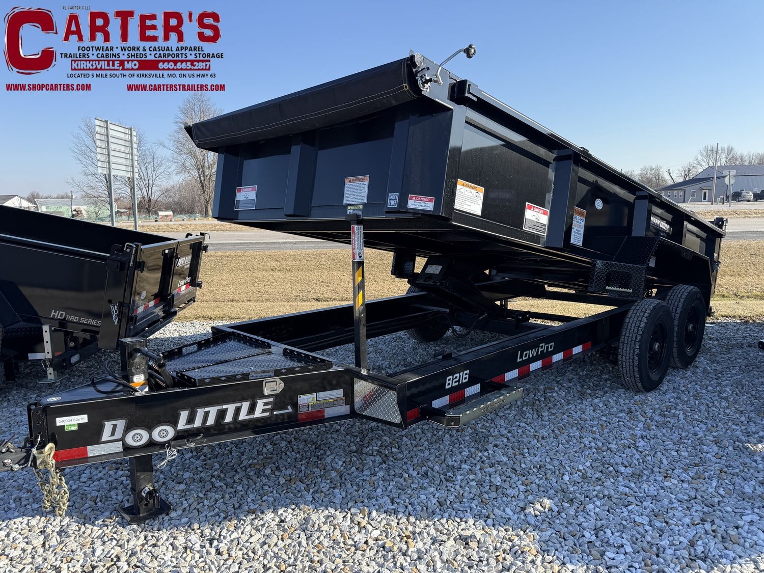 76086 *NEW* 2026 DOOLITTLE 82" X 16' T/A 14,000 GVWR SCISSOR LIFT MASTER DUMP TRAILER *INCLUDES 5 YEAR FRAME WARRANTY!