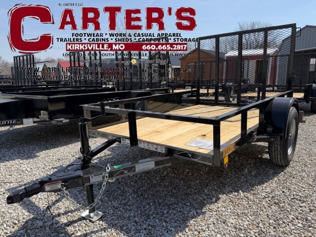 66761 *NEW* 2026 KEARNEY 5' X 8' S/A STANDARD DUTY ANGLE-TOP UTILITY TRAILER W/ 4' SPRING-ASSISTED RAMP GATE *INCLUDES 2 YEAR MANUFACTURER'S WARRANTY!*