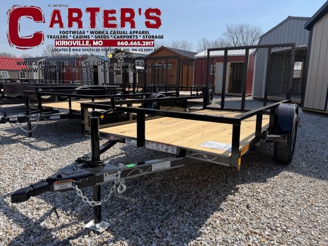 66762 *NEW* 2026 KEARNEY 5' X 10' S/A STANDARD DUTY ANGLE-TOP UTILITY TRAILER W/ 4' SPRING-ASSISTED RAMP GATE *INCLUDES 2 YEAR MANUFACTURER'S WARRANTY!*