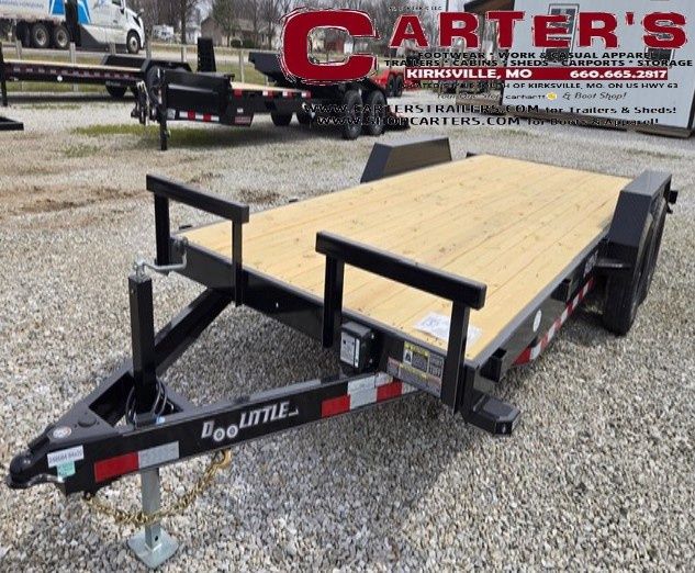 76336 *NEW* 2026 DOOLITTLE 84" X 18' + 2' DOVE CF 9,800 GVWR EQUIPMENT TRAILER WITH 5' SELF-STORE RAMPS! *INCLUDES 1 YEAR FRAME WARRANTY!*