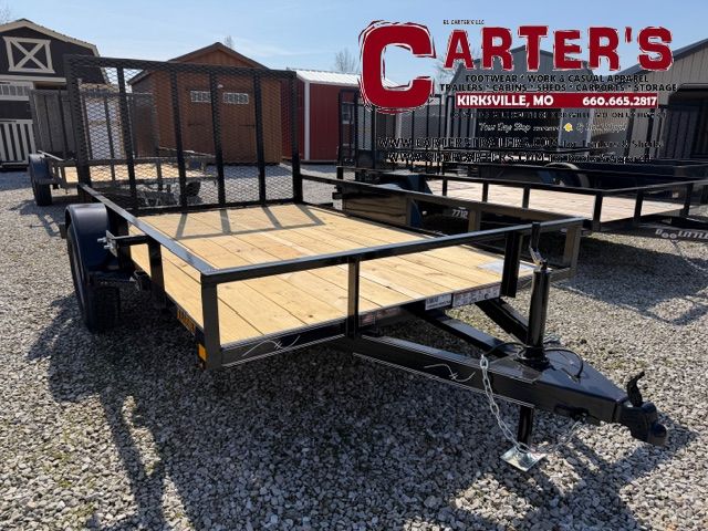 66764 *NEW* 2026 KEARNEY 77" X 10' S/A STANDARD DUTY ANGLE-TOP UTILITY TRAILER W/ 4' SPRING-ASSISTED RAMP GATE *INCLUDES 2 YEAR MANUFACTURER'S WARRANTY!*
