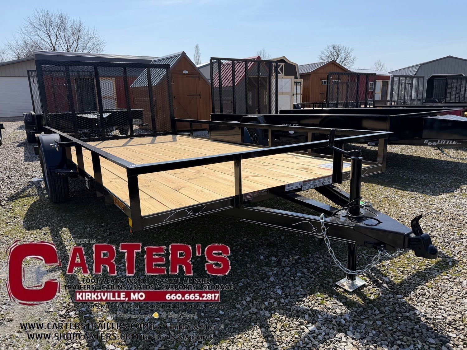 66770  *NEW* 2026 KEARNEY 83" X 14' S/A STANDARD DUTY ANGLE-TOP UTILITY TRAILER W/ 4' SPRING-ASSISTED RAMP GATE *INCLUDES 2 YEAR MANUFACTURER'S WARRANTY!*