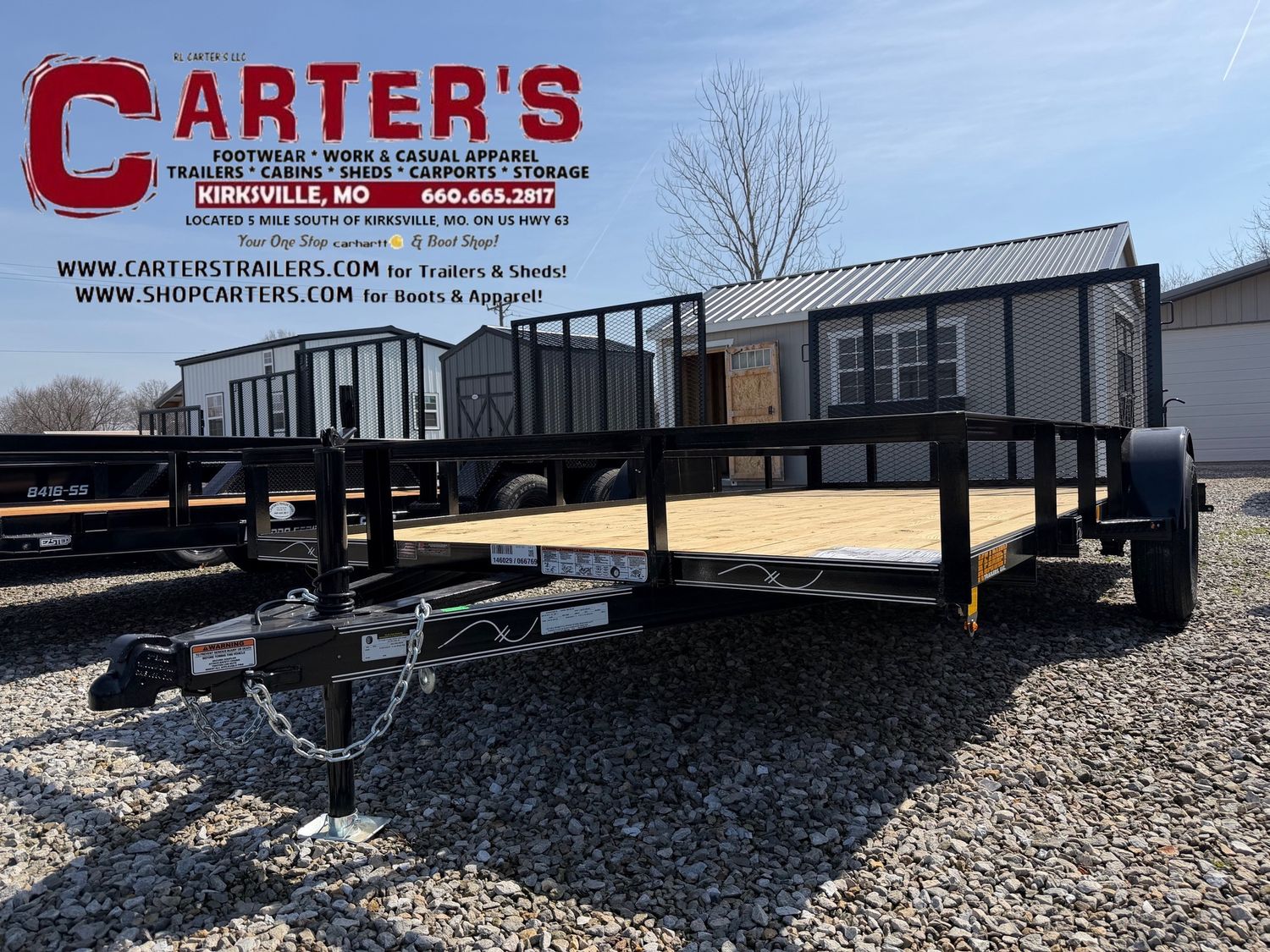 66769  *NEW* 2026 KEARNEY 83" X 14' S/A STANDARD DUTY ANGLE-TOP UTILITY TRAILER W/ 4' SPRING-ASSISTED RAMP GATE *INCLUDES 2 YEAR MANUFACTURER'S WARRANTY!*