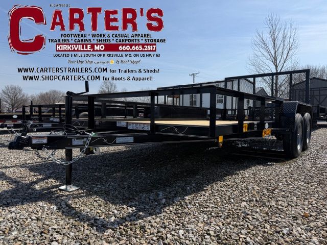 66773  *NEW* 2026 KEARNEY 83" X 16' T/A STANDARD DUTY ANGLE-TOP UTILITY TRAILER W/ 4' SPRING-ASSISTED RAMP GATE *INCLUDES 2 YEAR MANUFACTURER'S WARRANTY!*