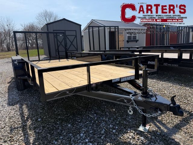 66774  *NEW* 2026 KEARNEY 83" X 16' T/A STANDARD DUTY ANGLE-TOP UTILITY TRAILER W/ 4' SPRING-ASSISTED RAMP GATE *INCLUDES 2 YEAR MANUFACTURER'S WARRANTY!*