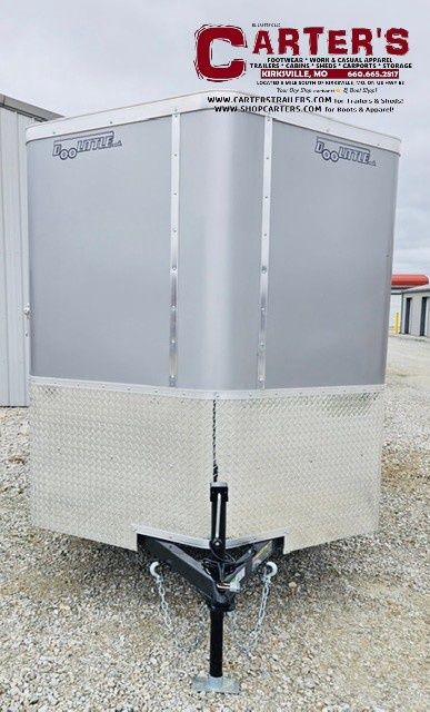 76488 *NEW* 2026 DOOLITTLE 6' X 12' S/A CARGO TRAILER (SILVER) W/ REAR BARN DOORS &amp; SIDE DOOR *INCLUDES 5 YEAR FRAME WARRANTY!*