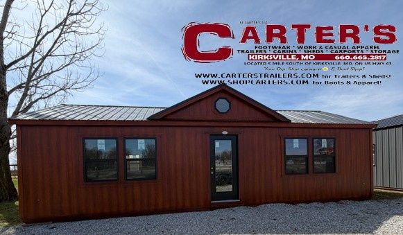 *NEW* 15' X 36' DORMER CABIN -  REDWOOD