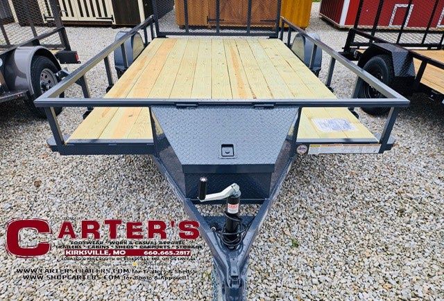 04699 *NEW* 2026 ROUND HOUSE INDUSTRIES 83" X 12' S/A UTILITY TRAILER WITH 4' SPRING ASSISTED RAMP GATE!